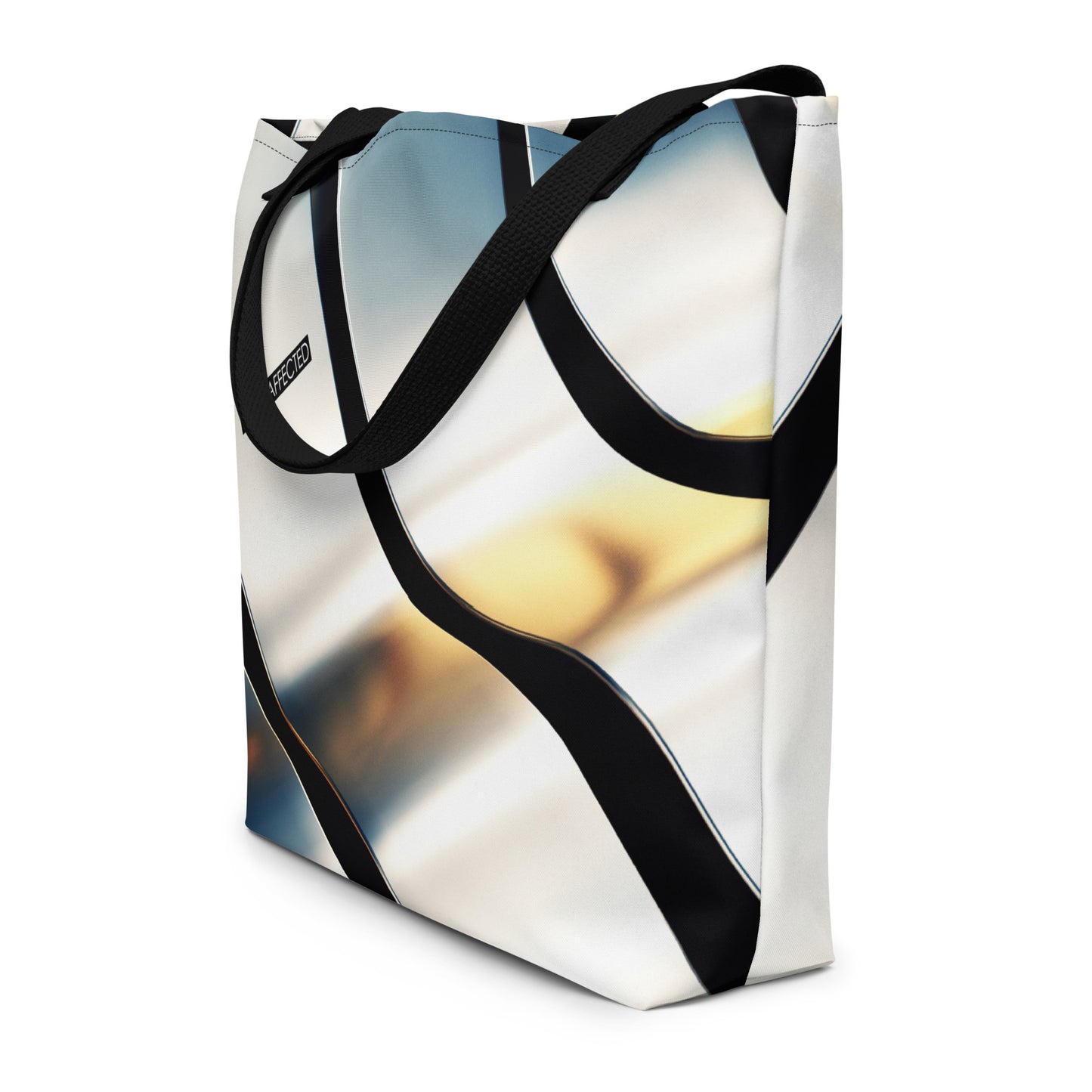 STEEL LARGE TOTE BAG DOUBLE-SIDED