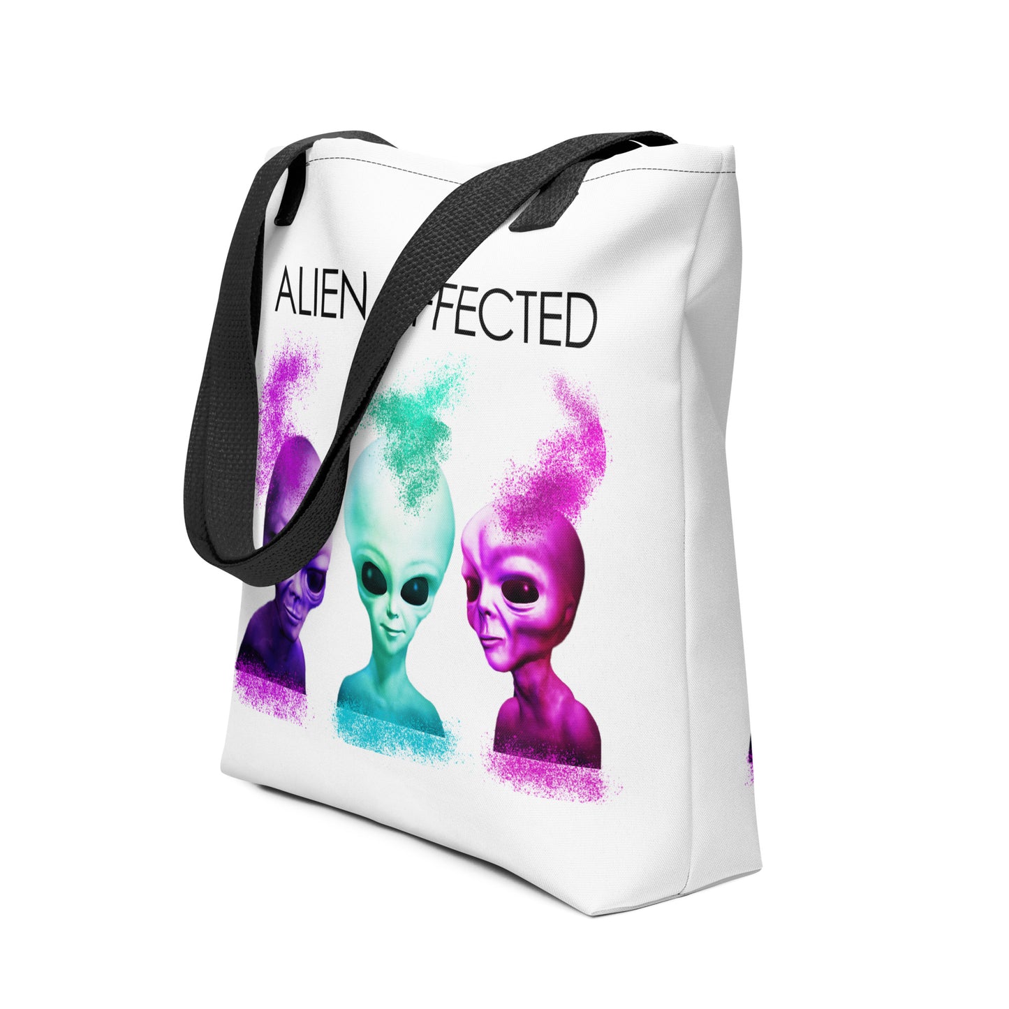 ALIEN HEADS TOTE BAG