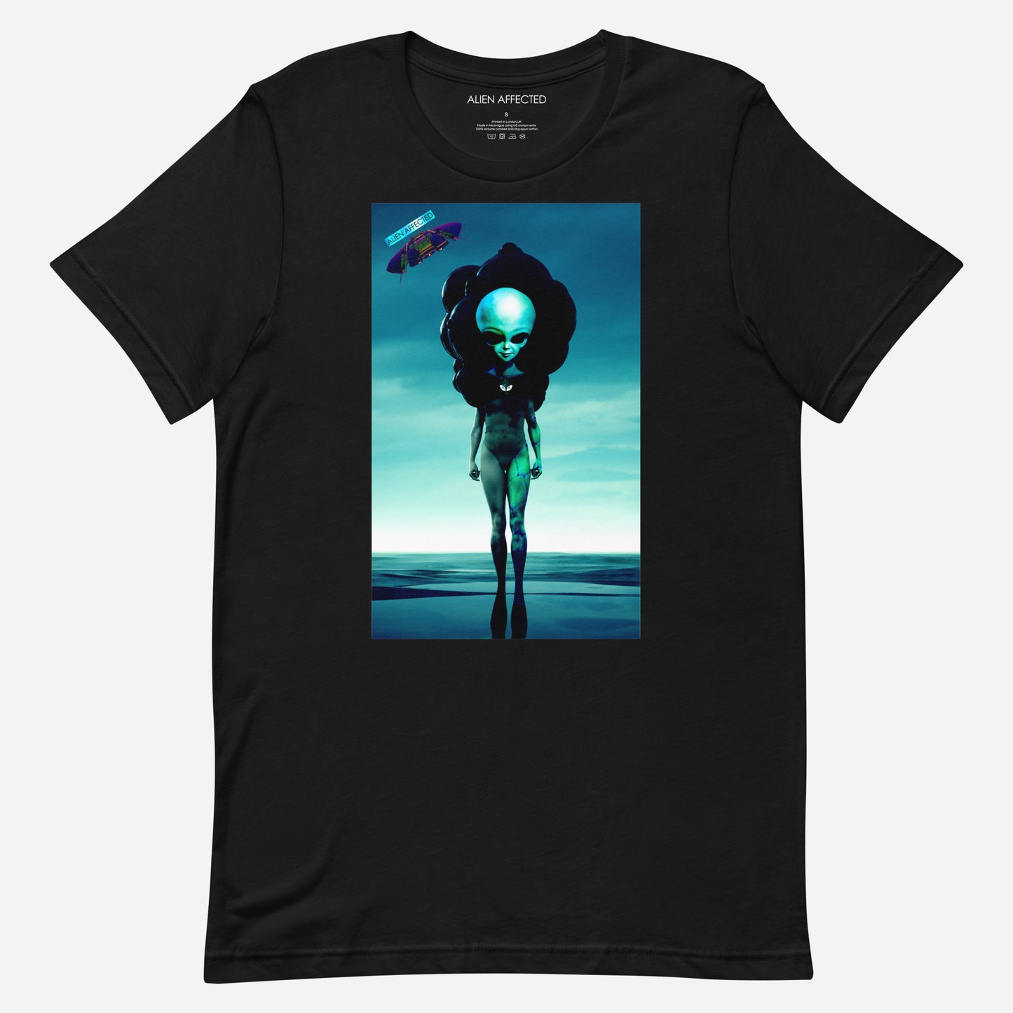 black t-shirts with aliens