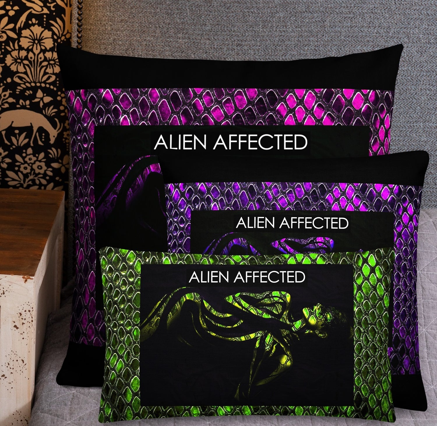 ALIEN AFFECTED CUSHION PILLOWS