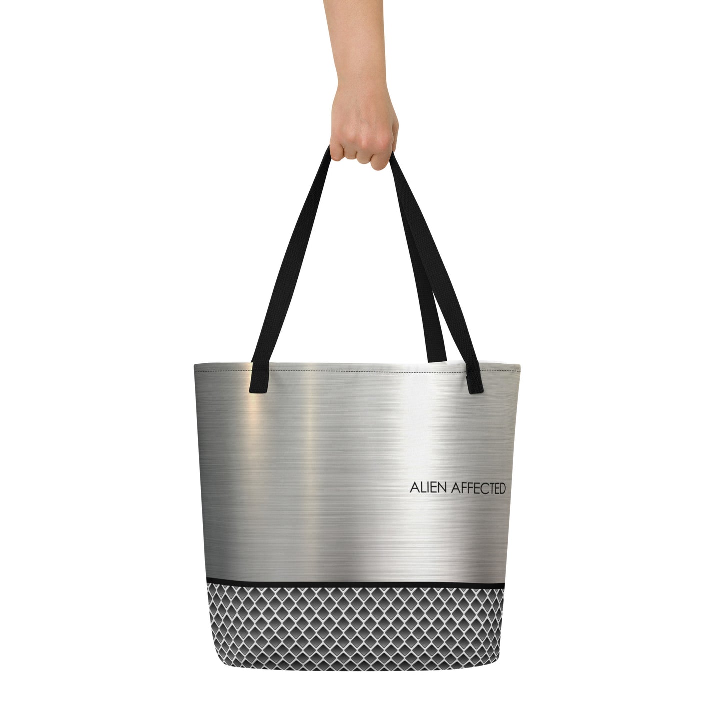 STEEL V LARGE TOTE BAG DOUBLE-SIDED