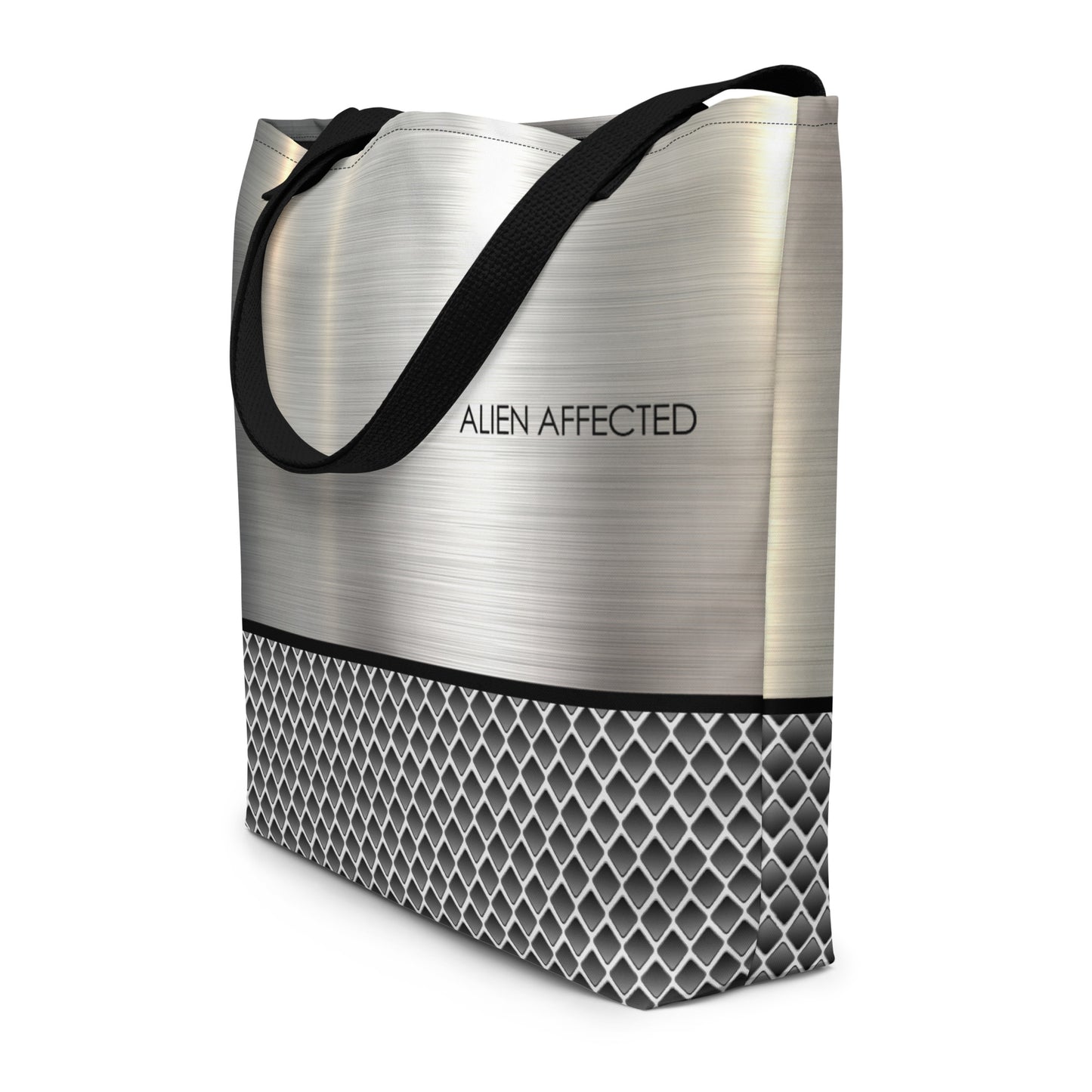 STEEL V LARGE TOTE BAG DOUBLE-SIDED