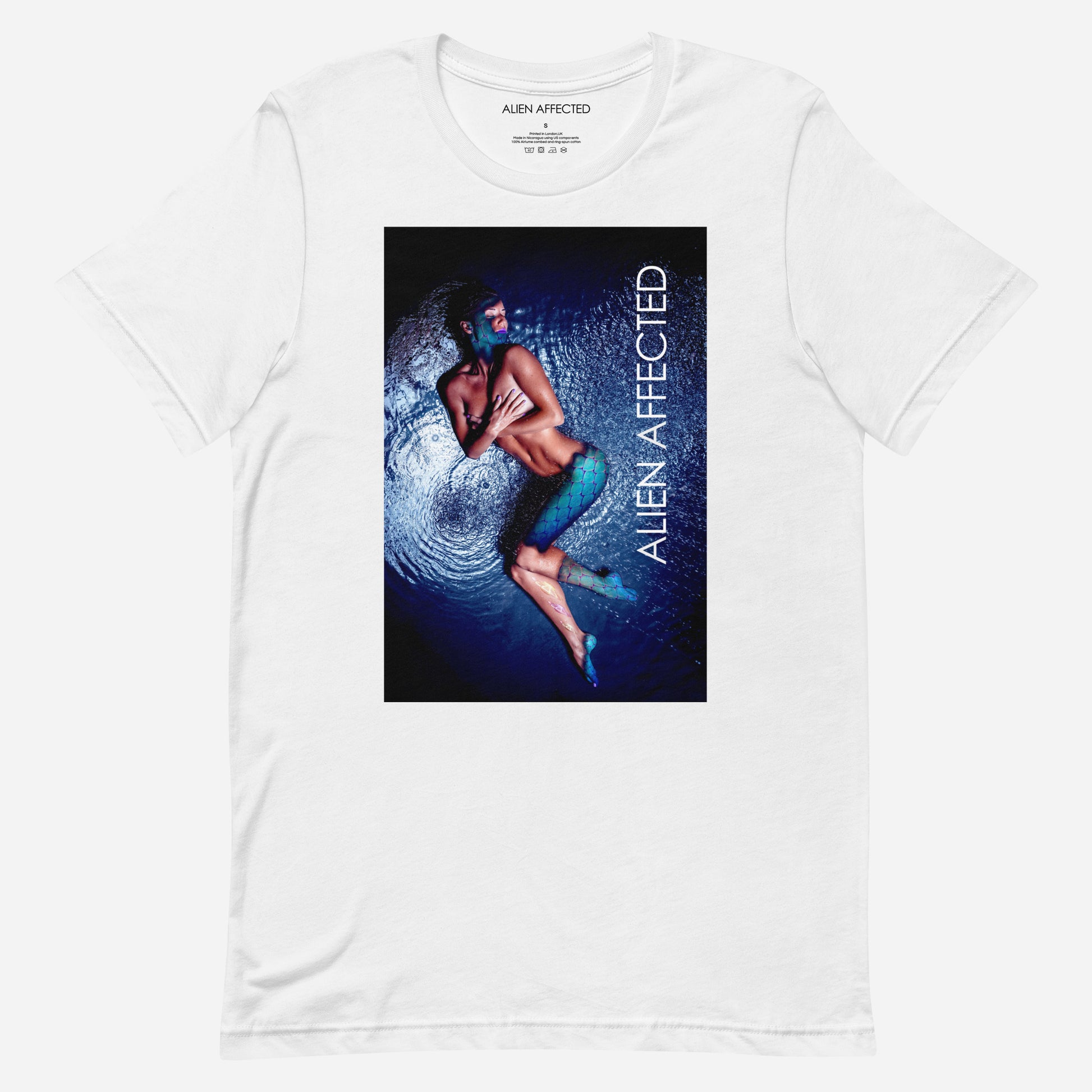 ocean design white T-shirts