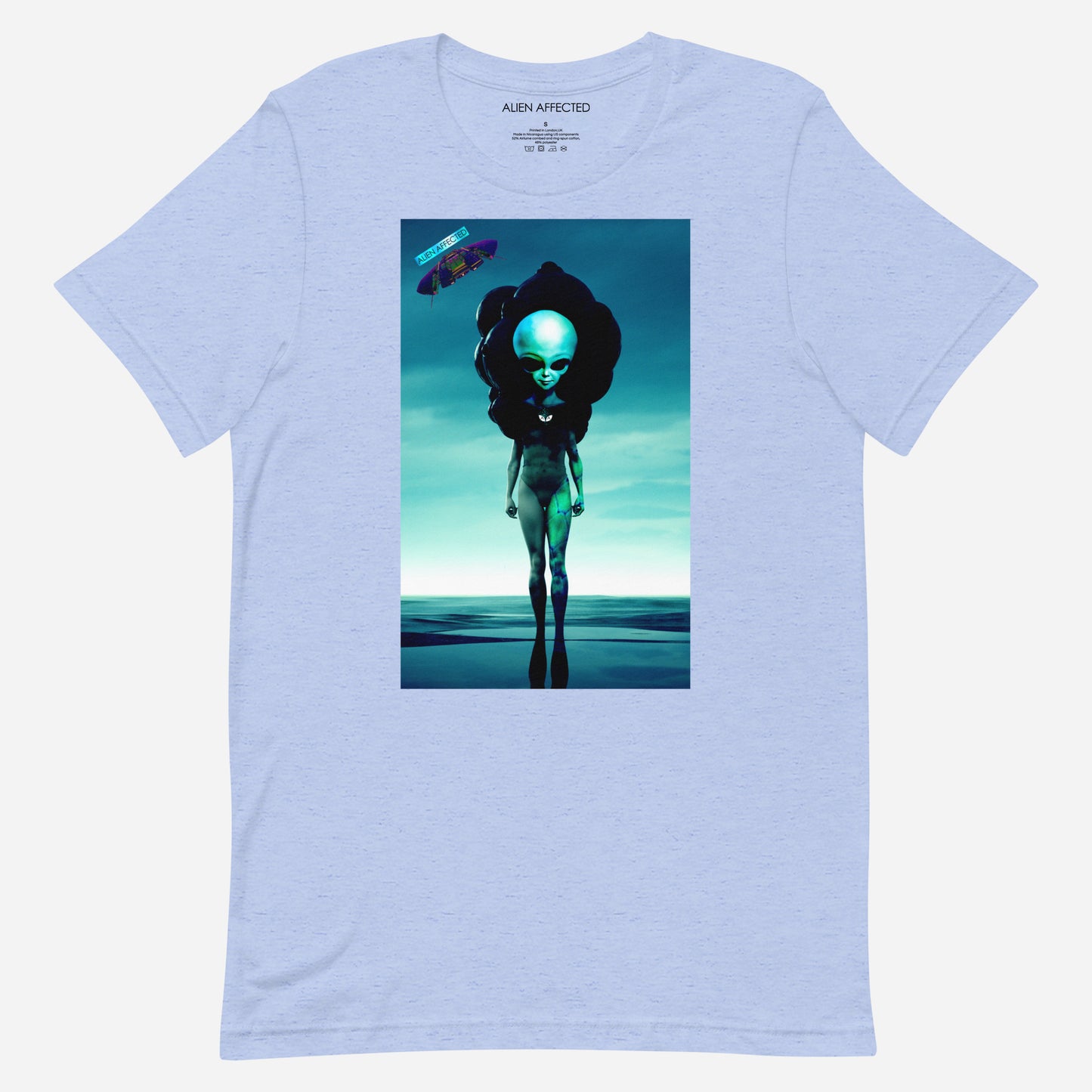 alien on water t-shirt