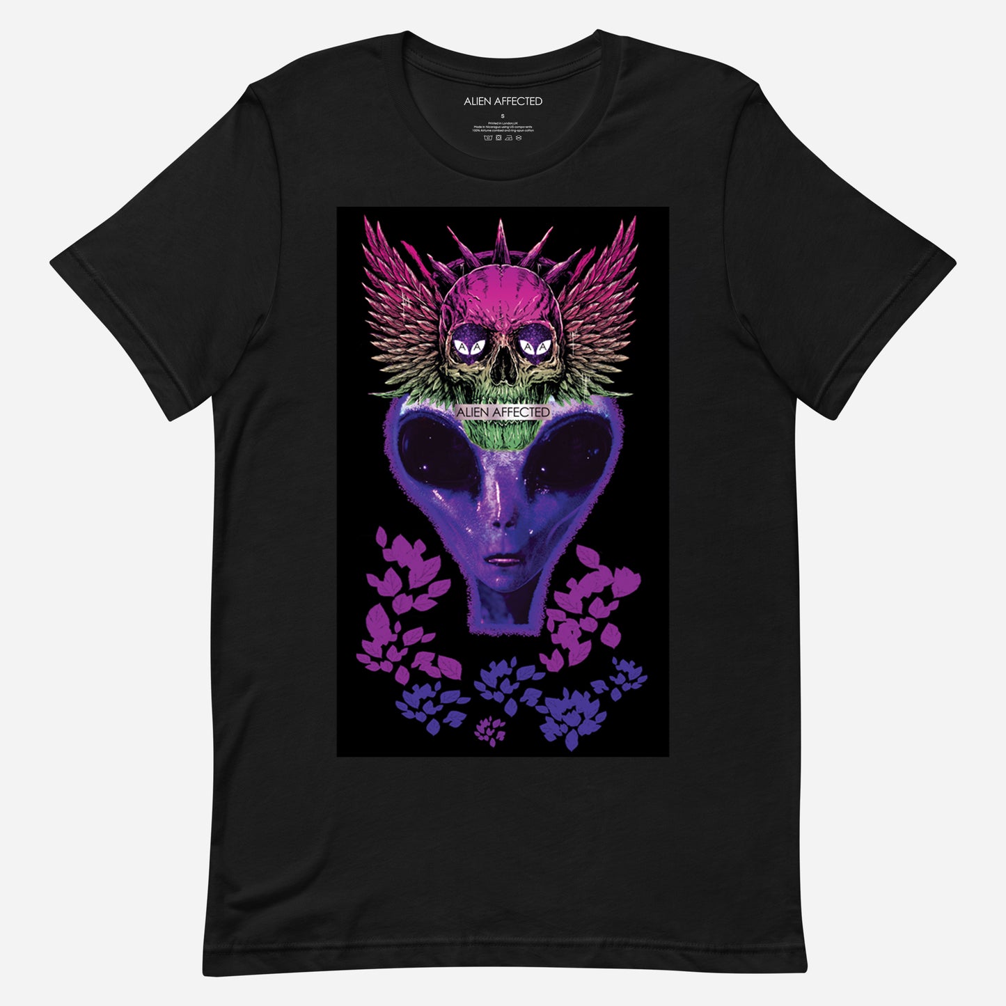 black alien skull t-shirt alien fashion