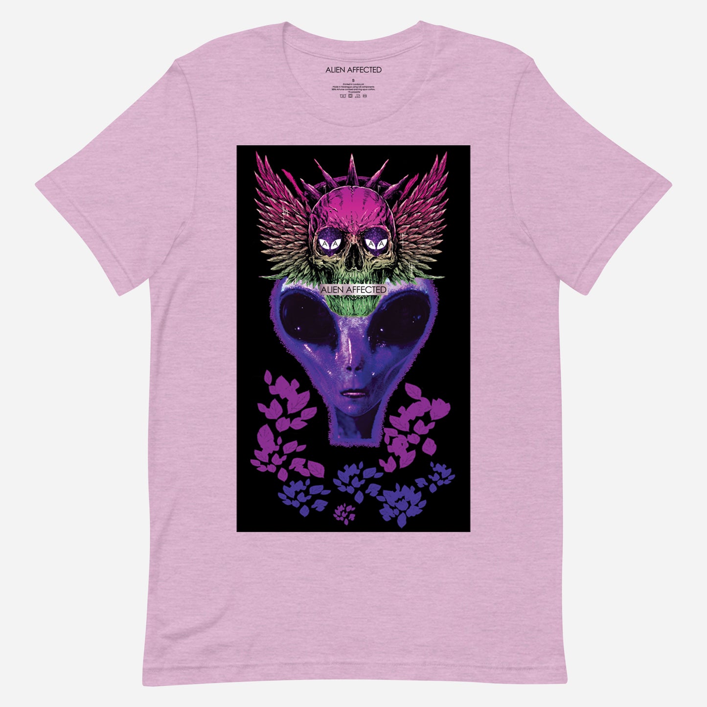 alien t-shirt skull design