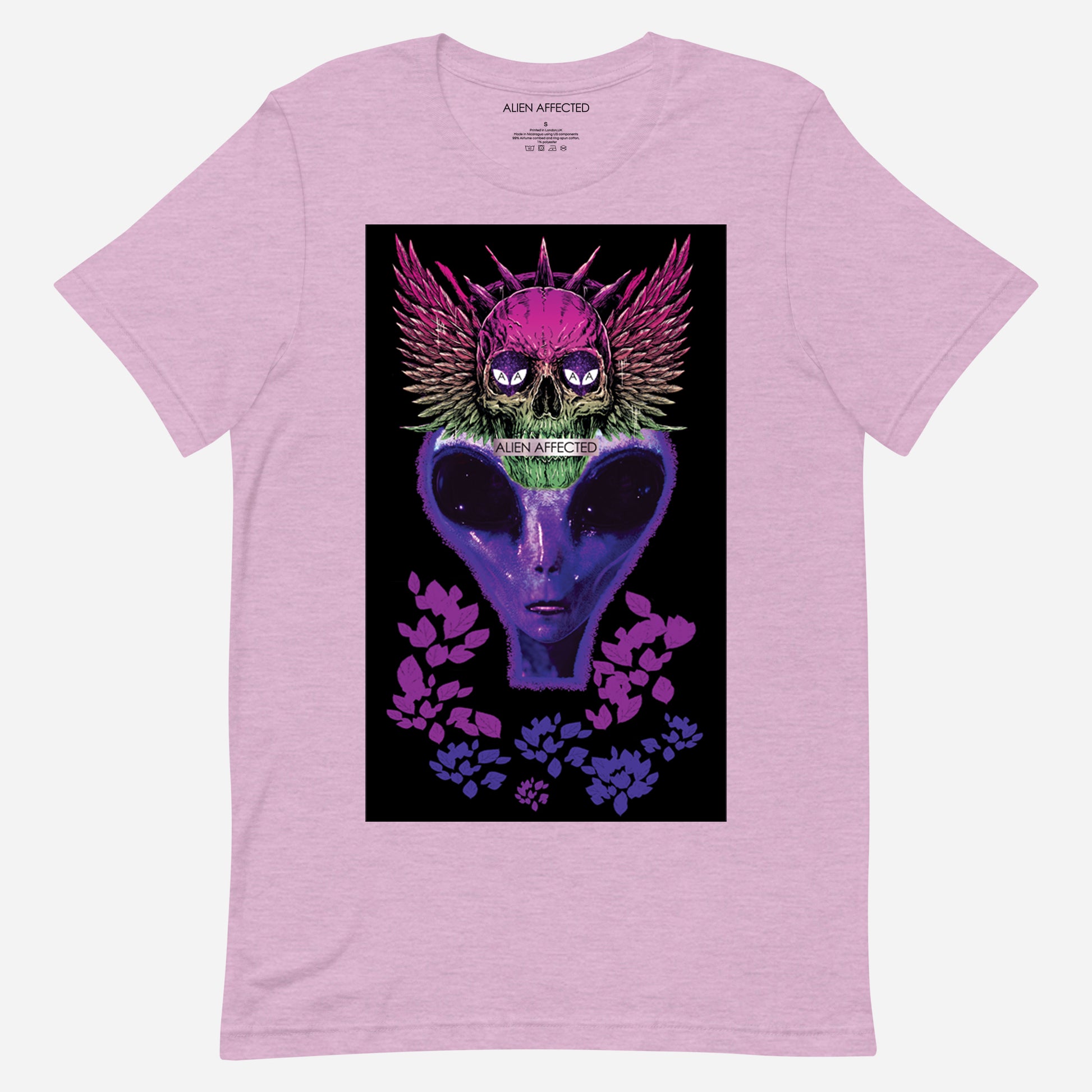 alien t-shirt skull design