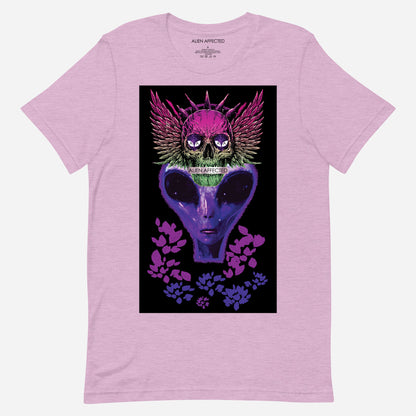 alien t-shirt skull design